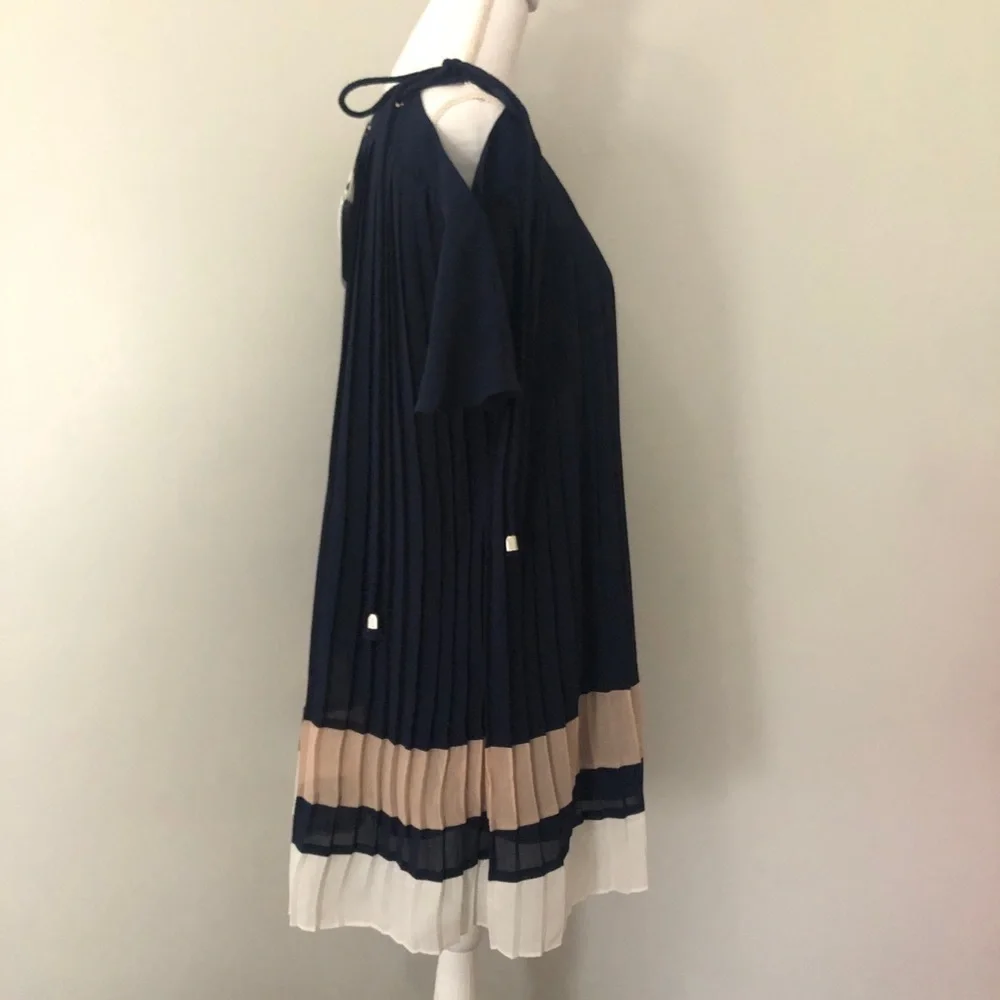 Endless Rose Chiffon Pleated Cold Shoulder Dress - New with Tag!